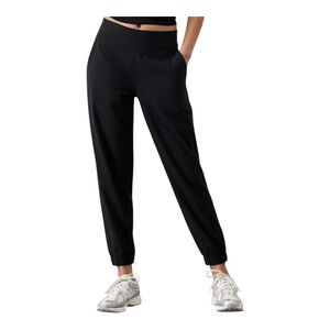Athleta Brooklyn Jogger Black Athleisure Elastic Waist Plus Size 22 EF1